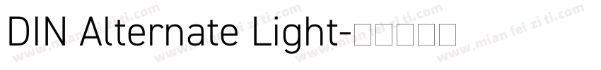 DIN Alternate Light字体转换